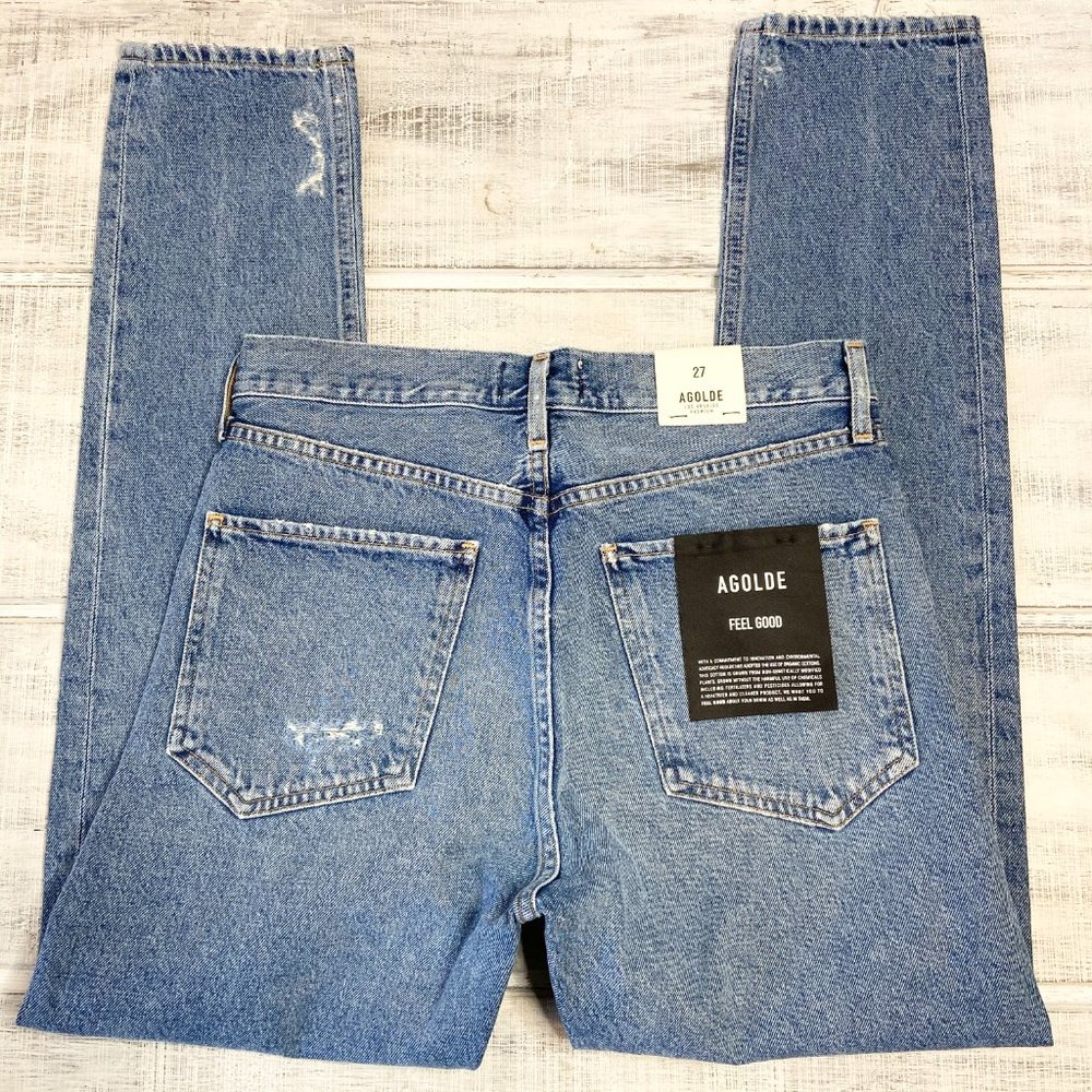 Agolde Jamie High Rise Classic Jean In Passenger - Picture 3 of 13